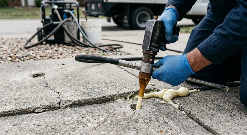 Concrete Poly Jacking in Des Moines, IA