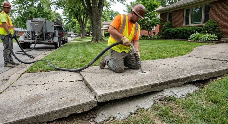 Sidewalk Leveling in West Des Moines, IA