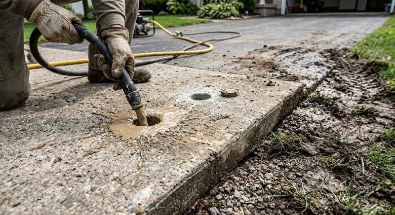Sunken Driveway Lifting in Columbus, OH
