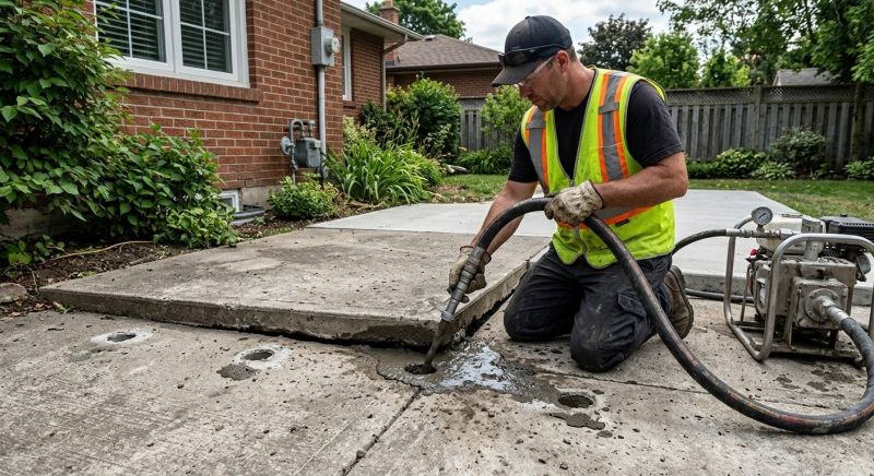 Sunken Patio Repair in West Des Moines, IA